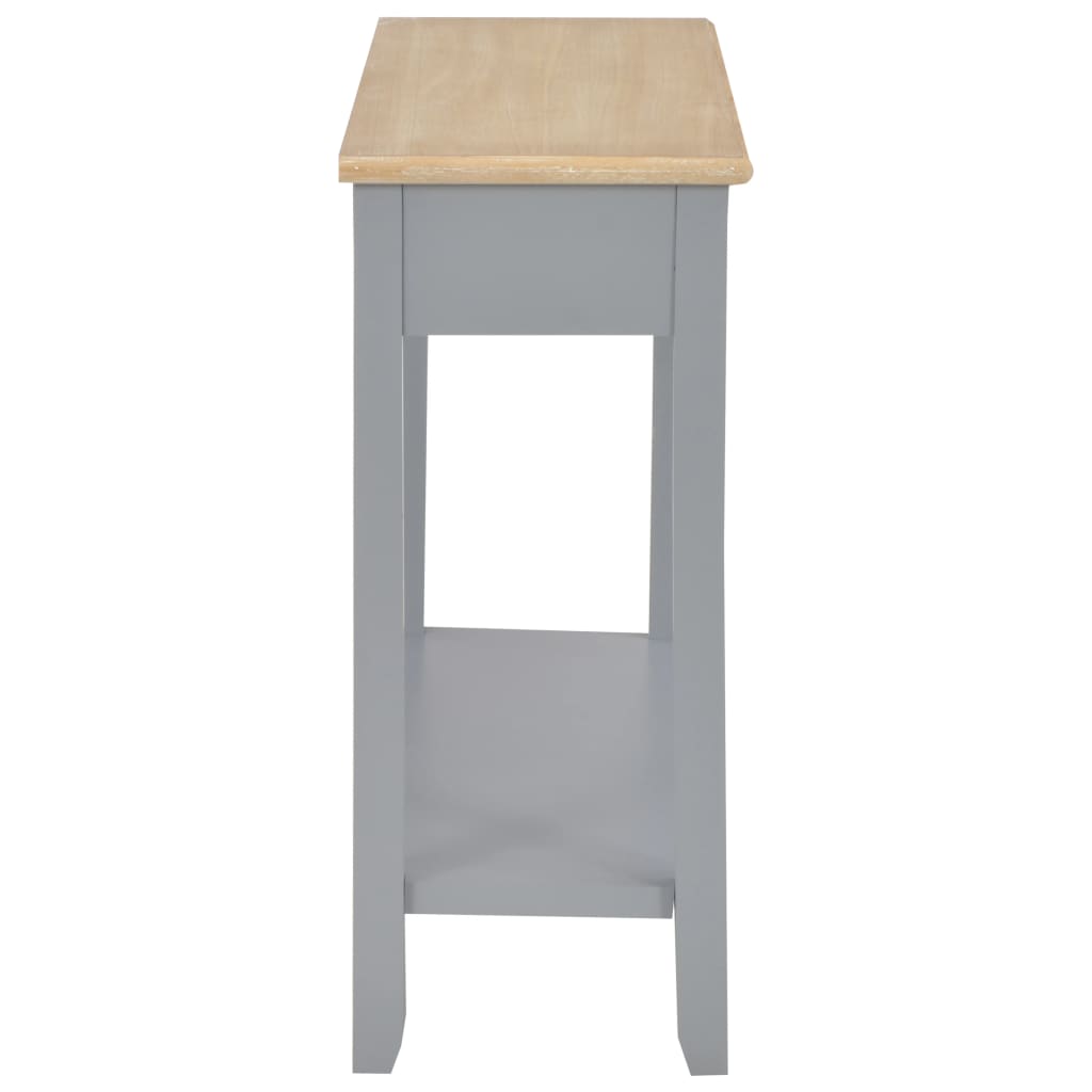 konsolbord 110 x 35 x 80 cm træ grå