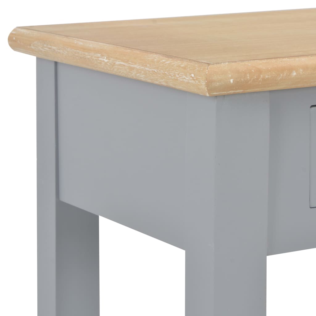 konsolbord 110 x 35 x 80 cm træ grå