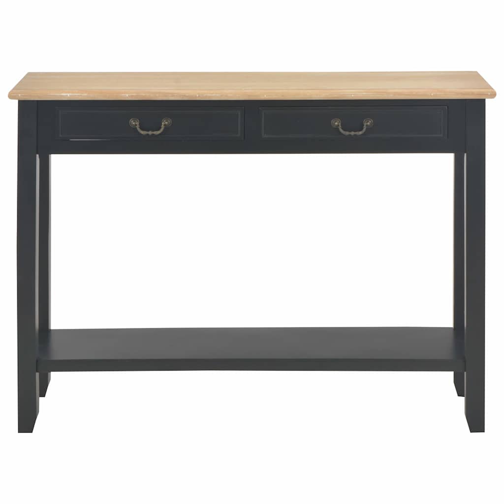 konsolbord 110 x 35 x 80 cm træ sort