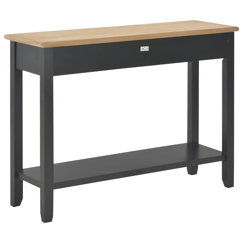 konsolbord 110 x 35 x 80 cm træ sort