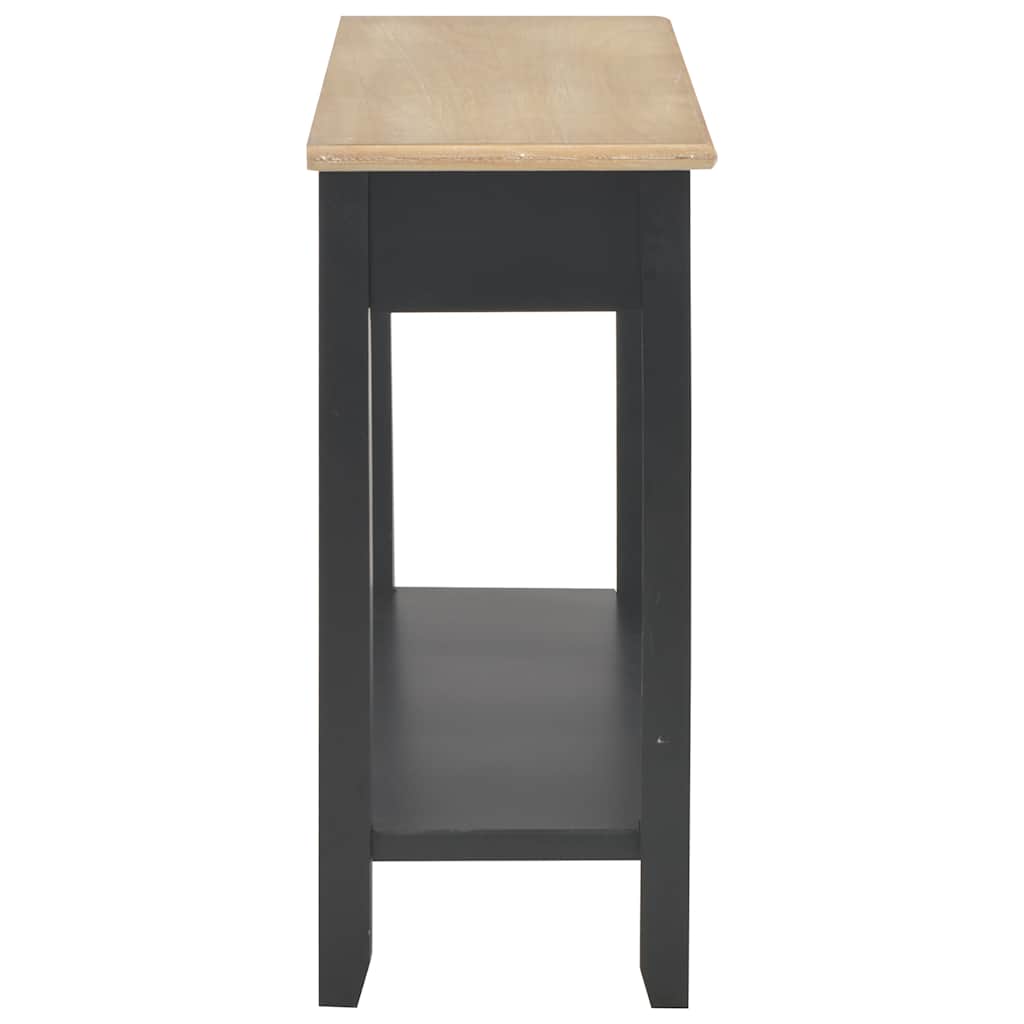konsolbord 110 x 35 x 80 cm træ sort