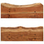 væghylder 2 stk. 60 x 20 x 18 cm massivt akacietræ