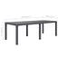 havebord 220 x 90 x 72 cm plastik rattanlook brun