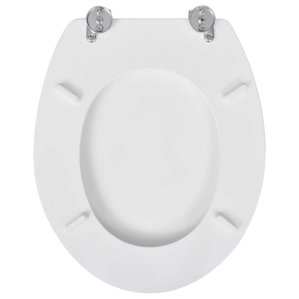 toiletsæder med låg 2 stk. MDF hvid