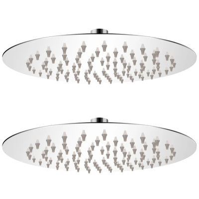 brusehoved rainshower-funktion 2 stk. rustfrit stål Ø 20 cm