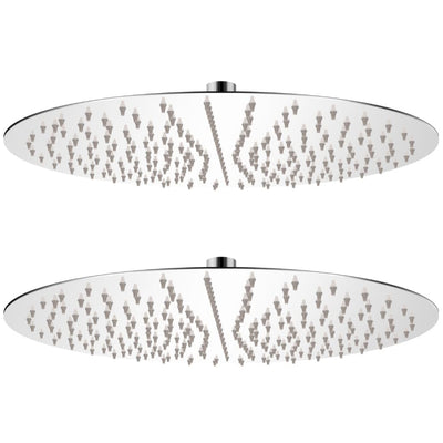 brusehoveder rainshower-funktion 2 stk. rustfrit stål Ø 40 cm