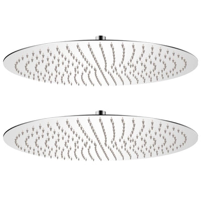 brusehoveder rainshower-funktion 2 stk. rustfrit stål Ø 50 cm