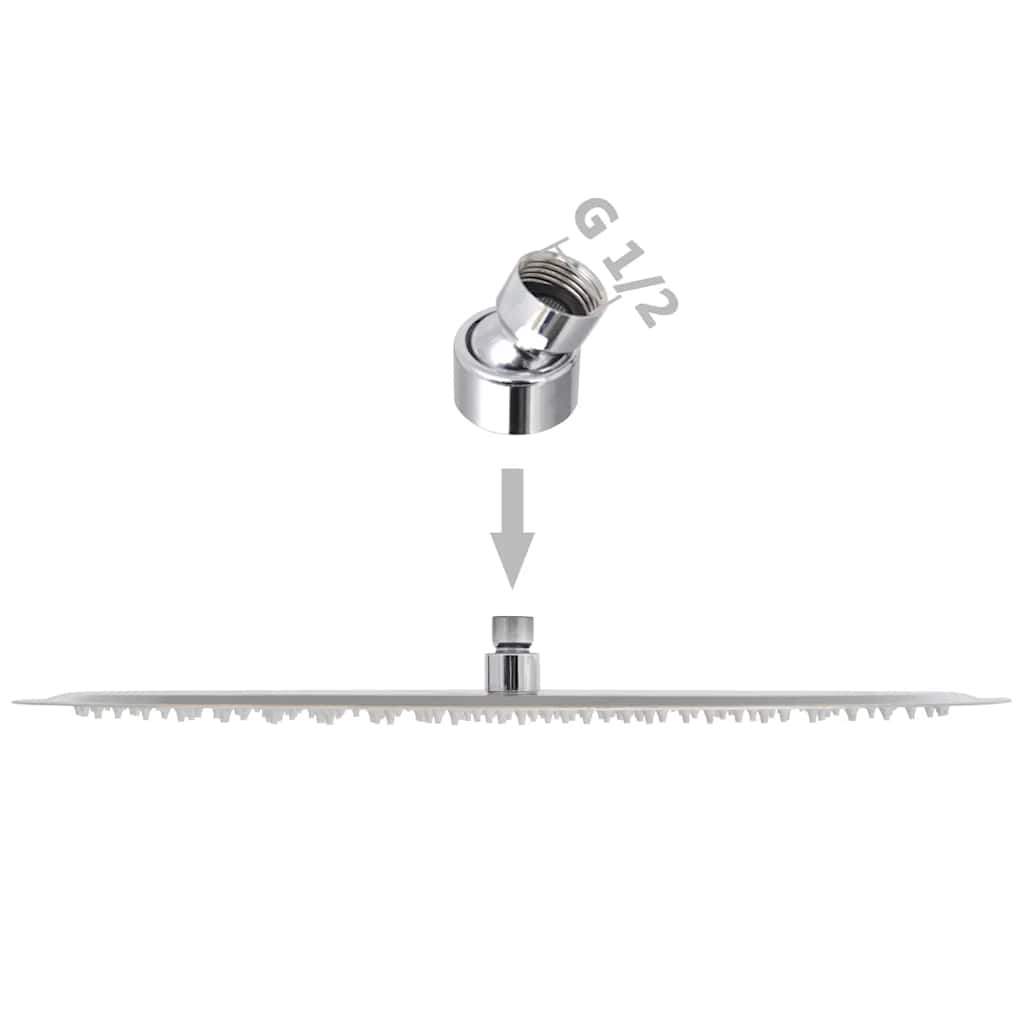 brusehoveder rainshower-funktion 2 stk. rustfrit stål Ø 50 cm