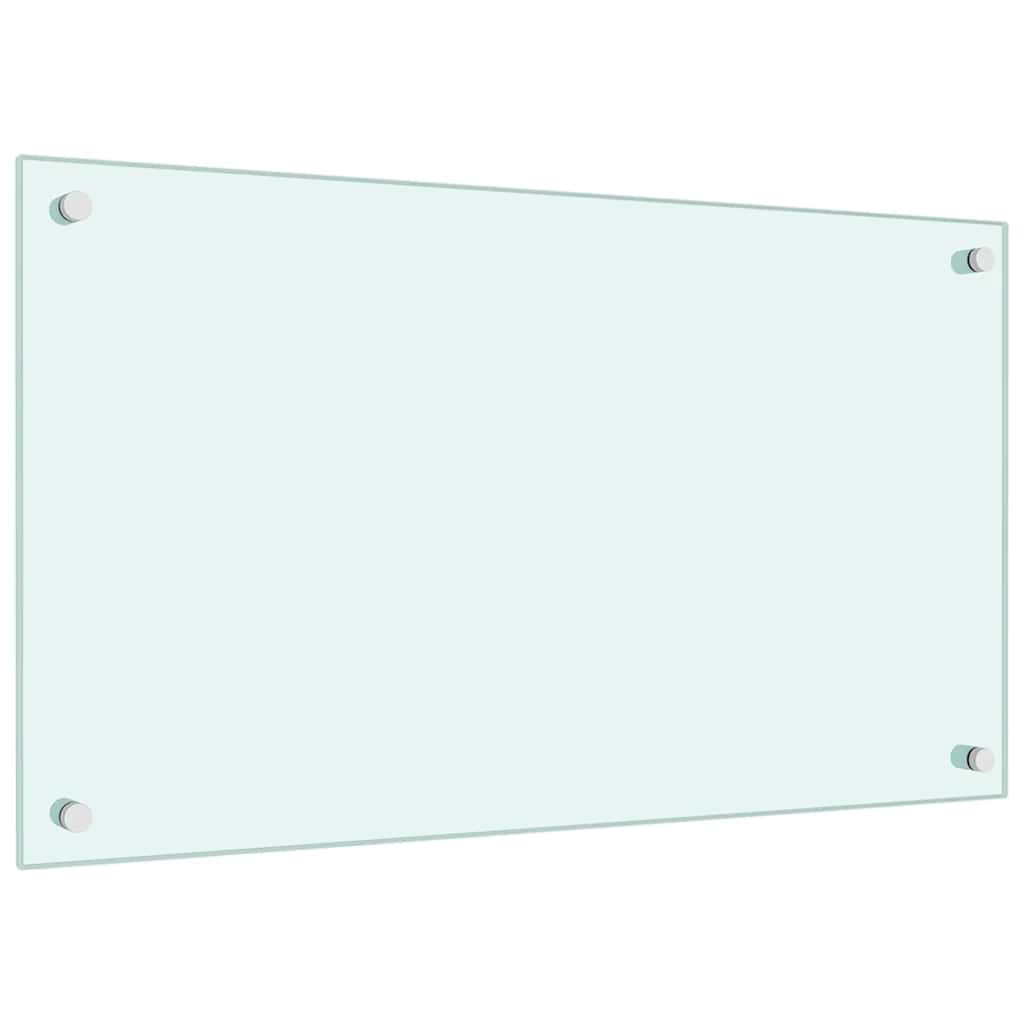 stænkplade 70x40 cm hærdet glas mælkeagtig