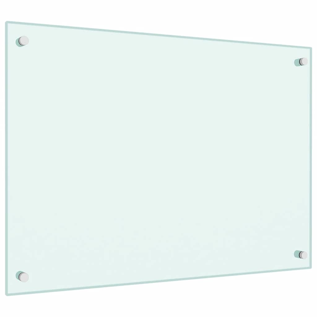 stænkplade 70x50 cm hærdet glas mælkeagtig