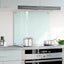 stænkplade 70x60 cm hærdet glas mælkeagtig