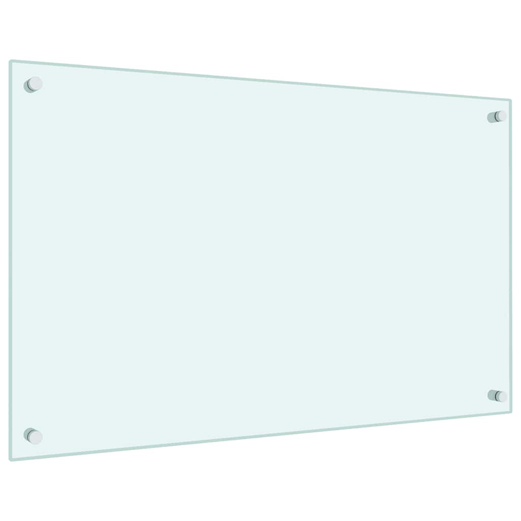 stænkplade 80x50 cm hærdet glas mælkeagtig