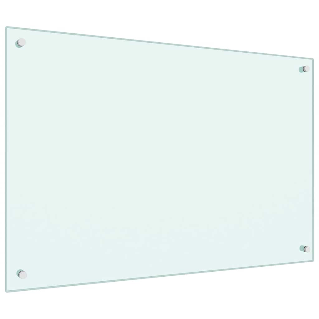 stænkplade 90x60 cm hærdet glas mælkeagtig