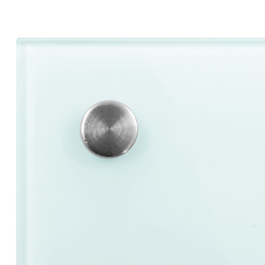stænkplade 100x40 cm hærdet glas mælkeagtig
