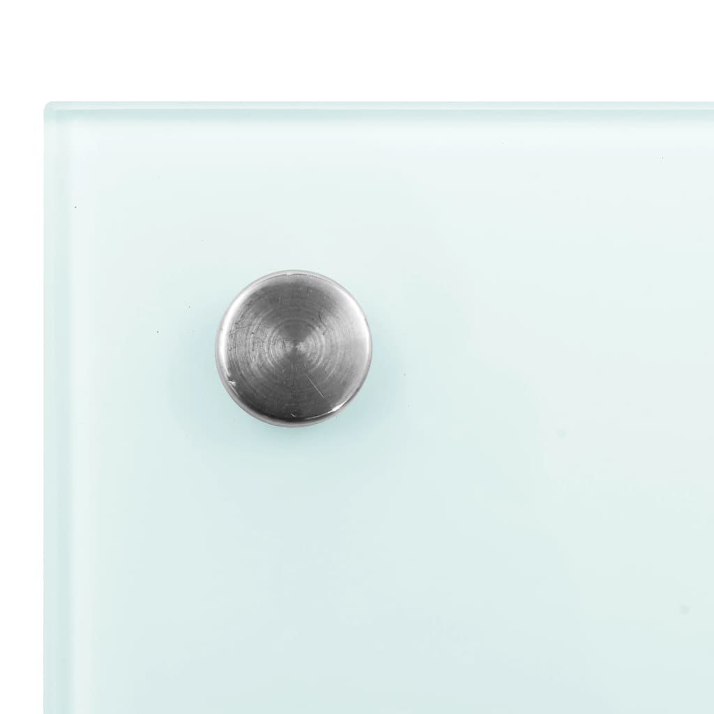 stænkplade 100x50 cm hærdet glas mælkeagtig