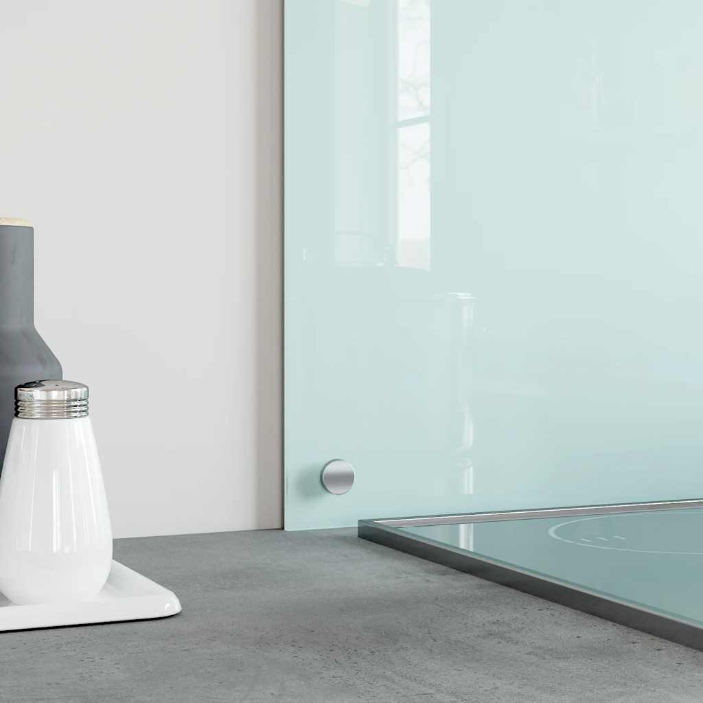 stænkplade 100x60 cm hærdet glas mælkeagtig