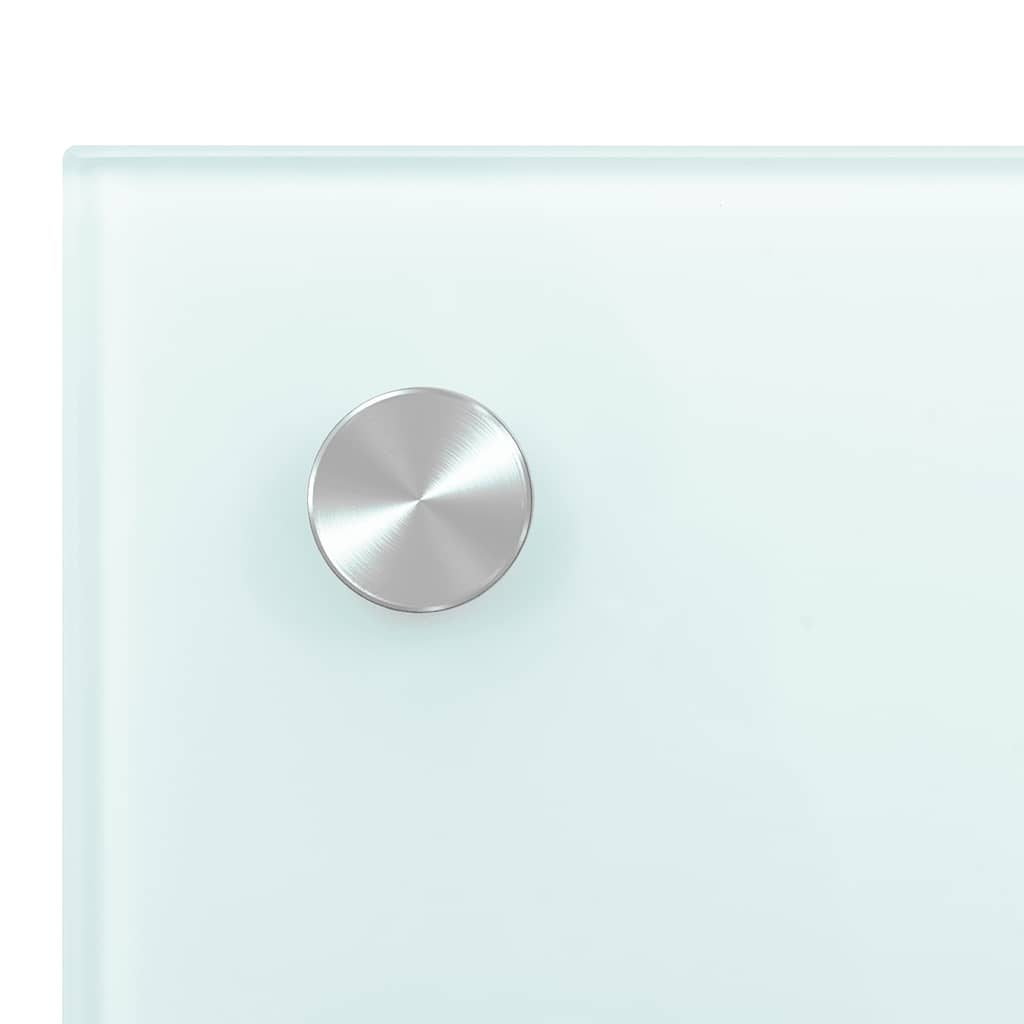 stænkplade 100x60 cm hærdet glas mælkeagtig