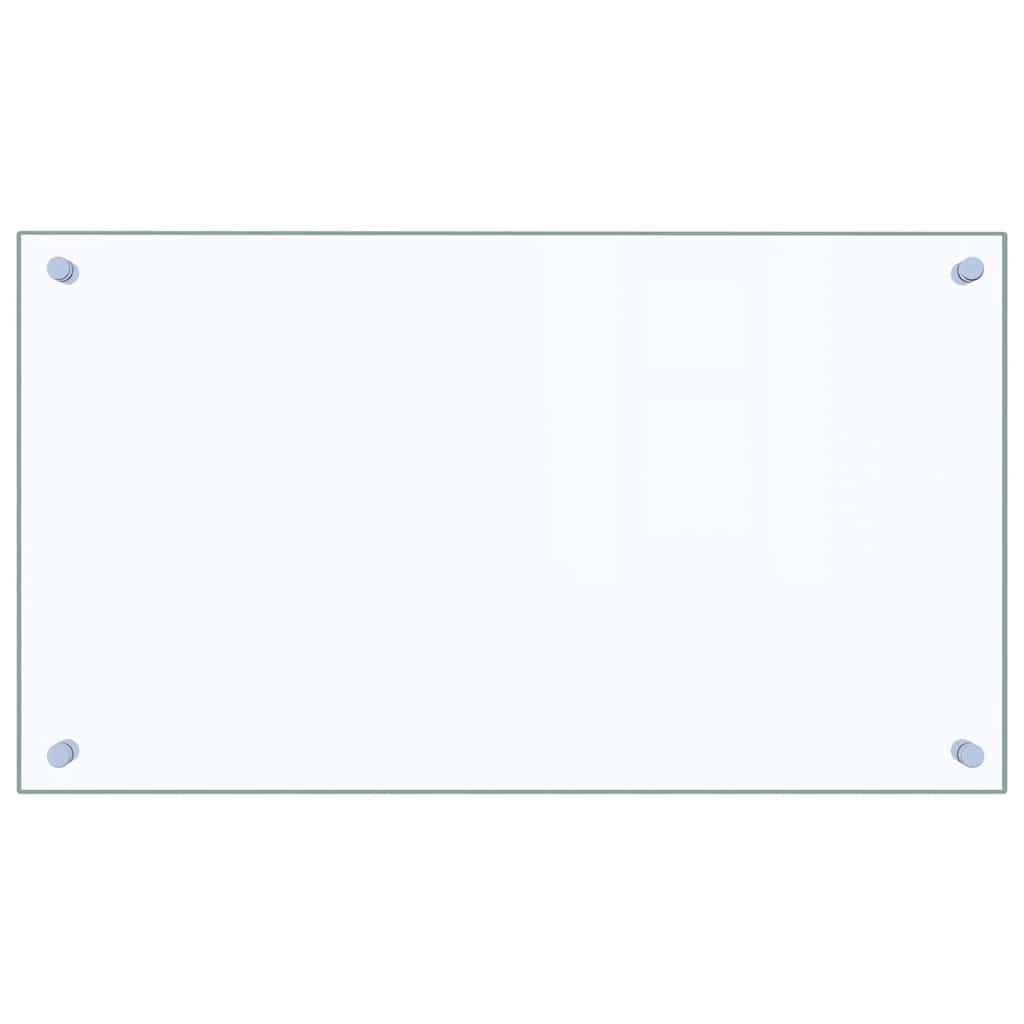 stænkplade 70x40 cm hærdet glas gennemsigtig