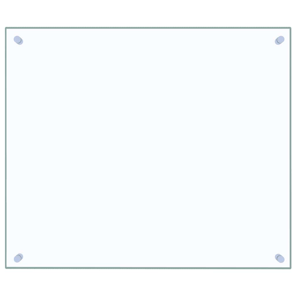 stænkplade 70x60 cm hærdet glas gennemsigtig