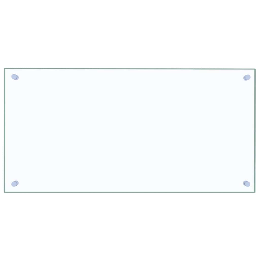 stænkplade 80x40 cm hærdet glas gennemsigtig