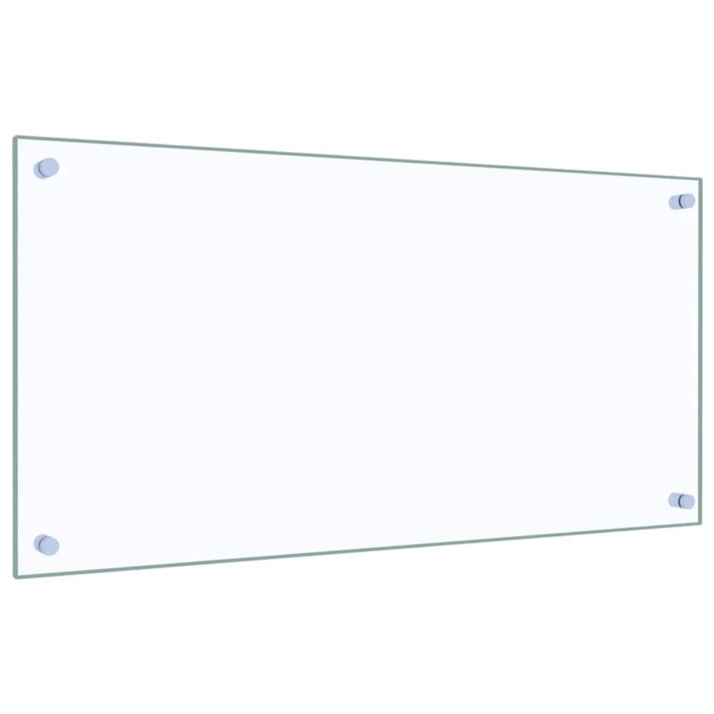 stænkplade 80x40 cm hærdet glas gennemsigtig