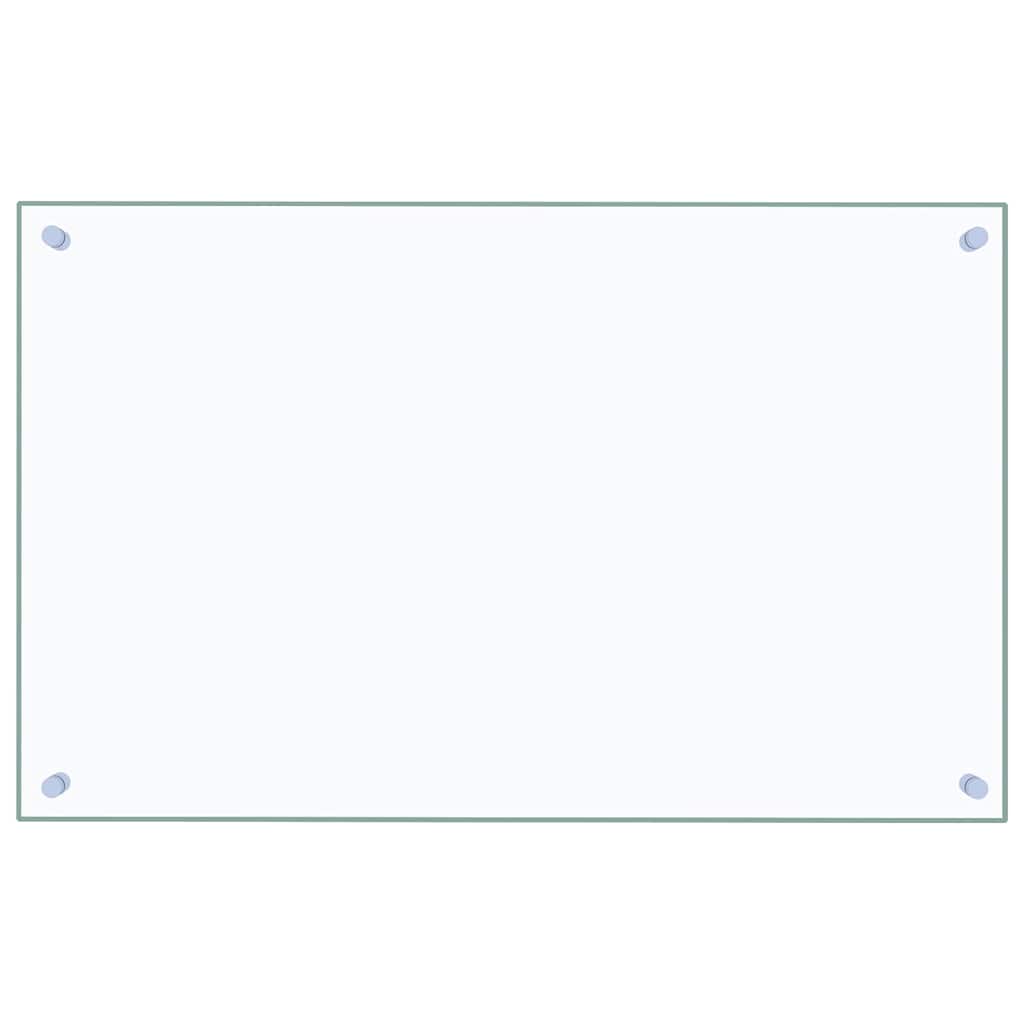 stænkplade 80x50 cm hærdet glas gennemsigtig
