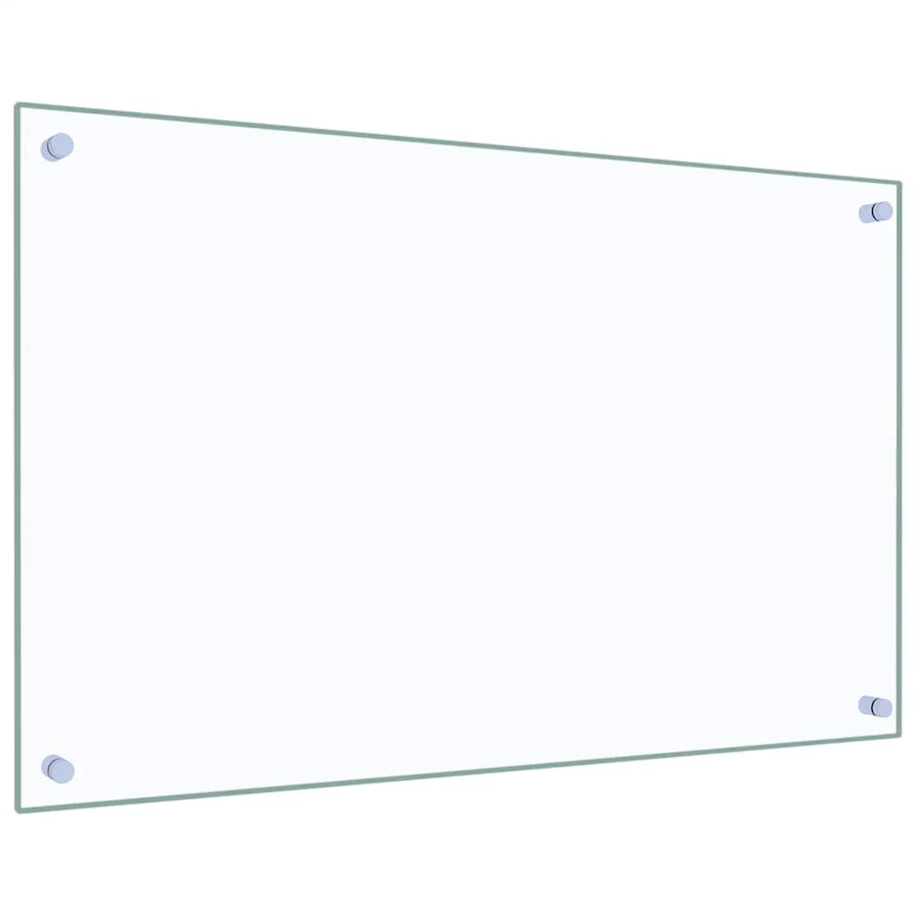 stænkplade 80x50 cm hærdet glas gennemsigtig