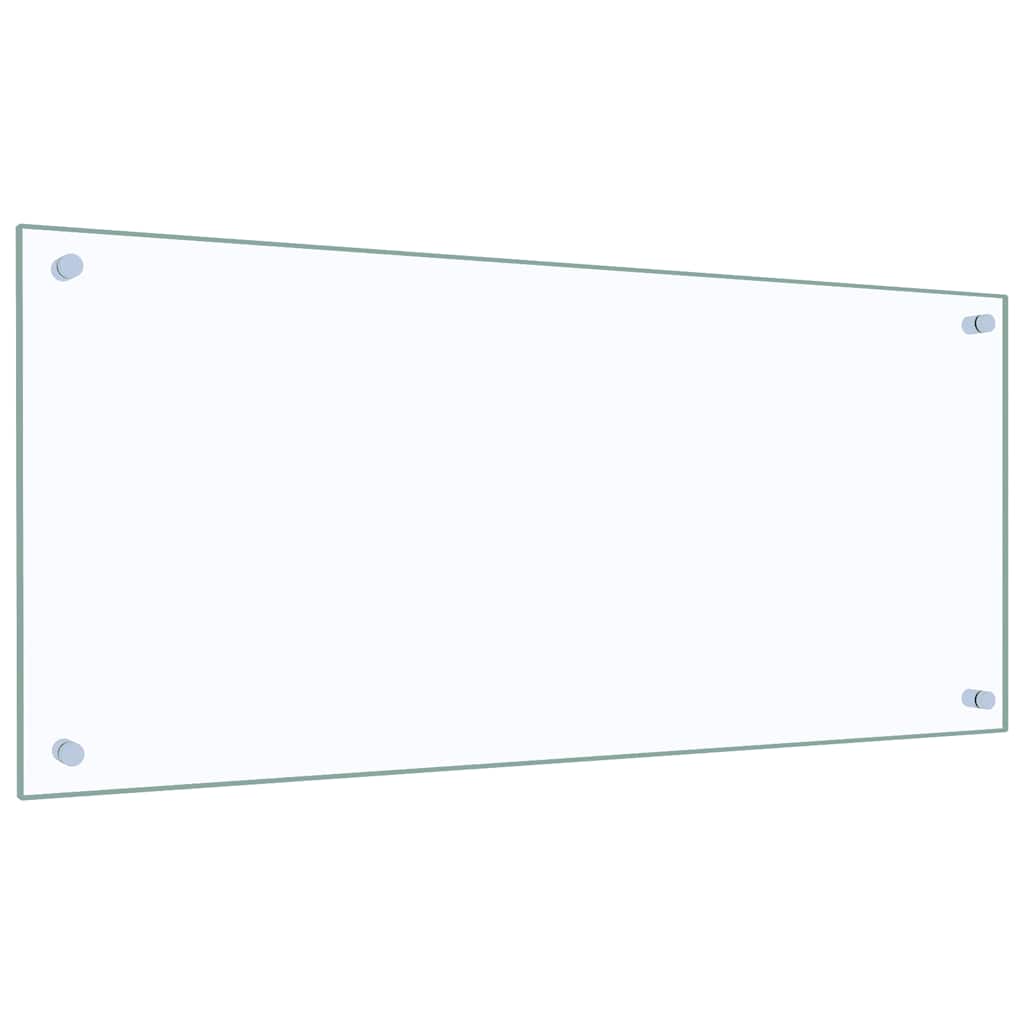 stænkplade 90x40 cm hærdet glas gennemsigtig