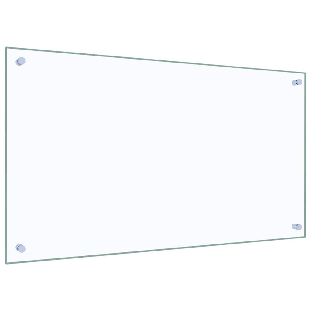 stænkplade 90x50 cm hærdet glas gennemsigtig