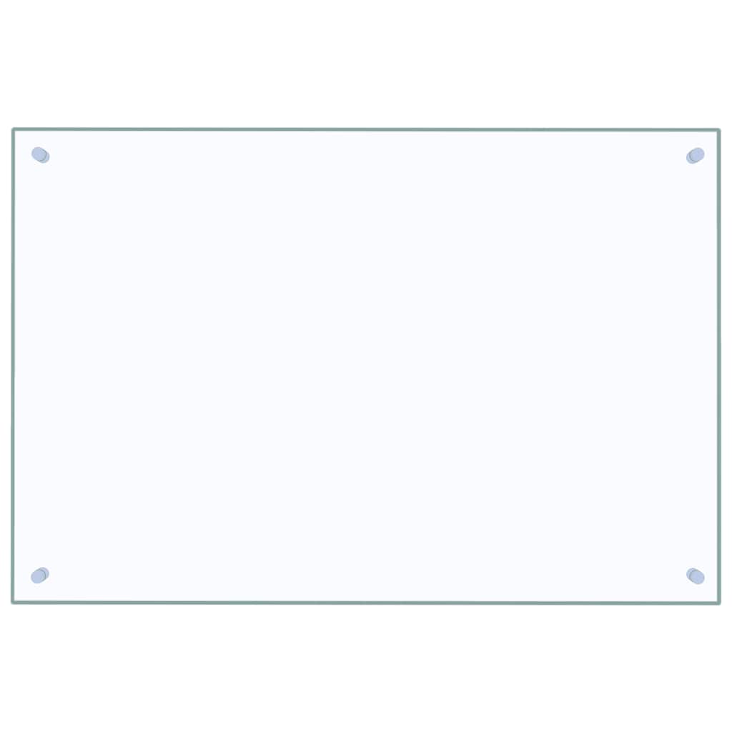stænkplade 90x60 cm hærdet glas gennemsigtig