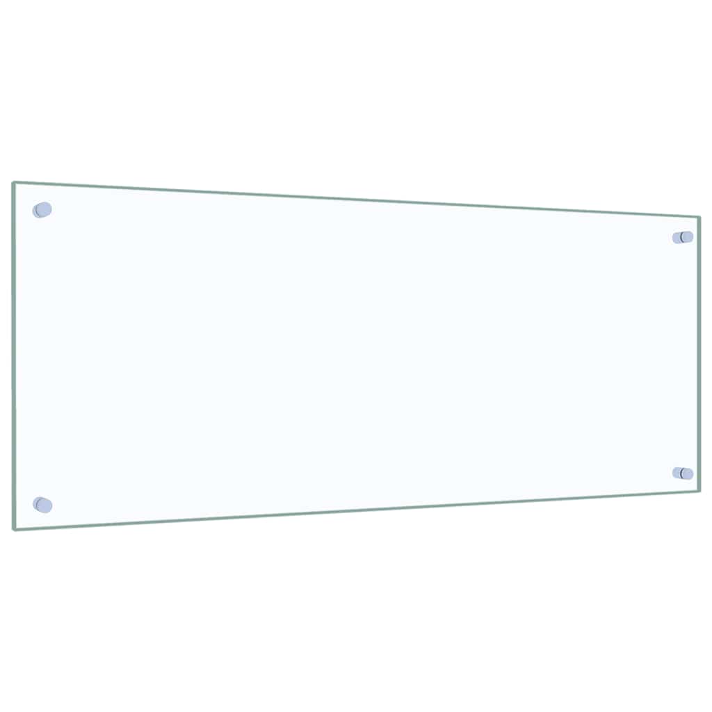 stænkplade 100x40 cm hærdet glas gennemsigtig
