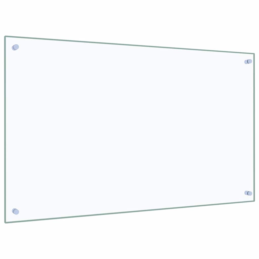 stænkplade 100x60 cm hærdet glas gennemsigtig