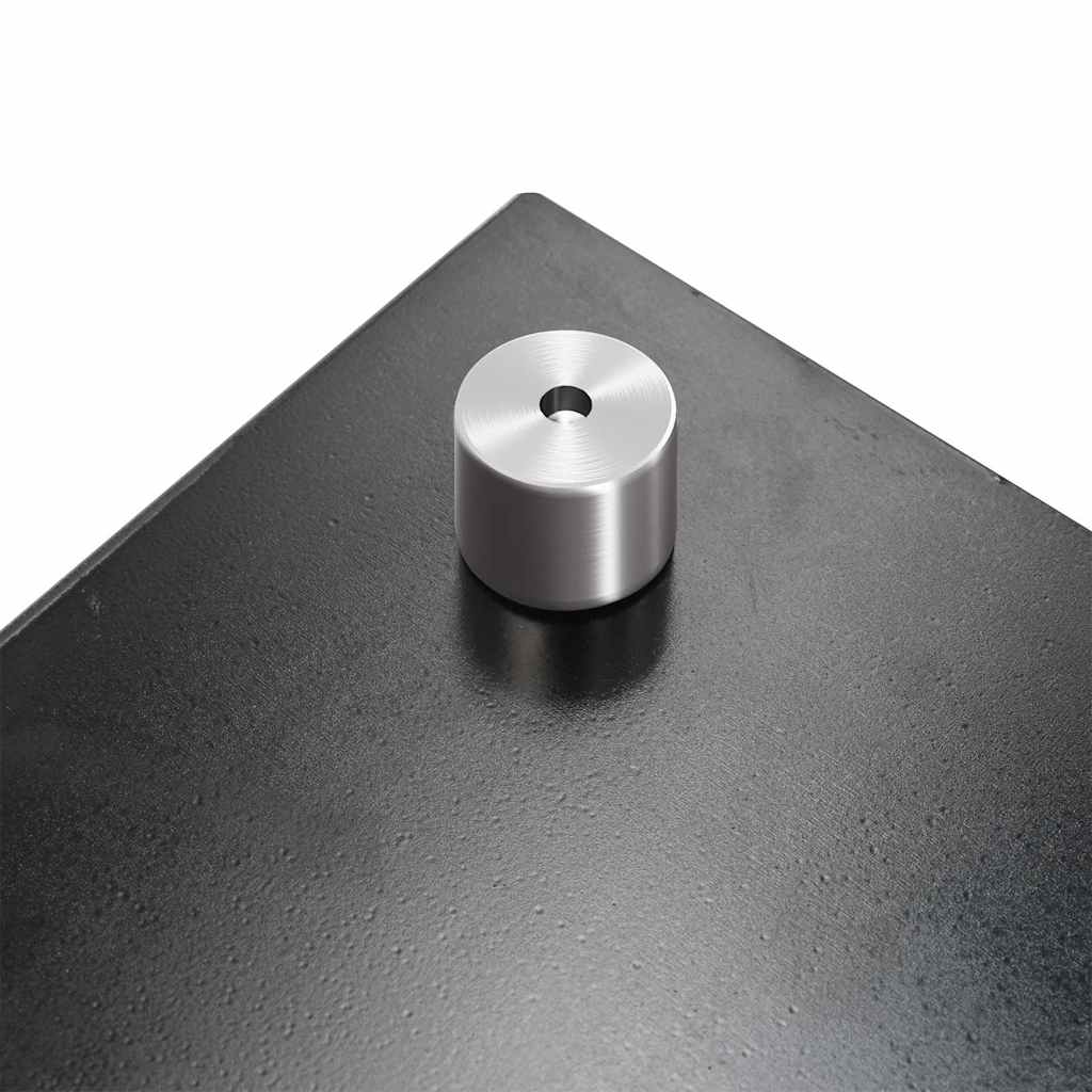 stænkplade 80x50 cm hærdet glas sort