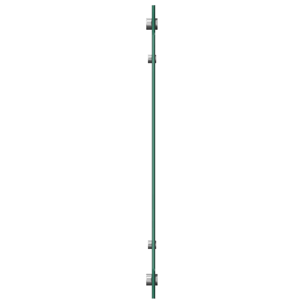 stænkplade 100x40 cm hærdet glas sort
