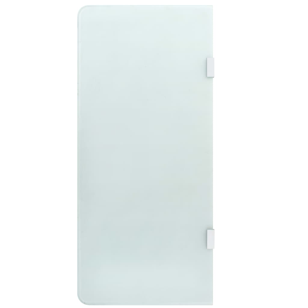 vægophængt urinalafskærmning 90 x 40 cm hærdet glas