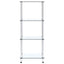 reol 4 hylder 40x40x100 cm hærdet glas transparent
