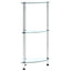 reol 3 hylder 30x30x67 hærdet glas transparent
