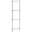 reol 4 hylder 30x30x100 cm hærdet glas transparent