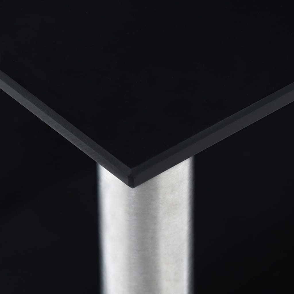 køkkenreol 45x16x26 cm hærdet glas sort