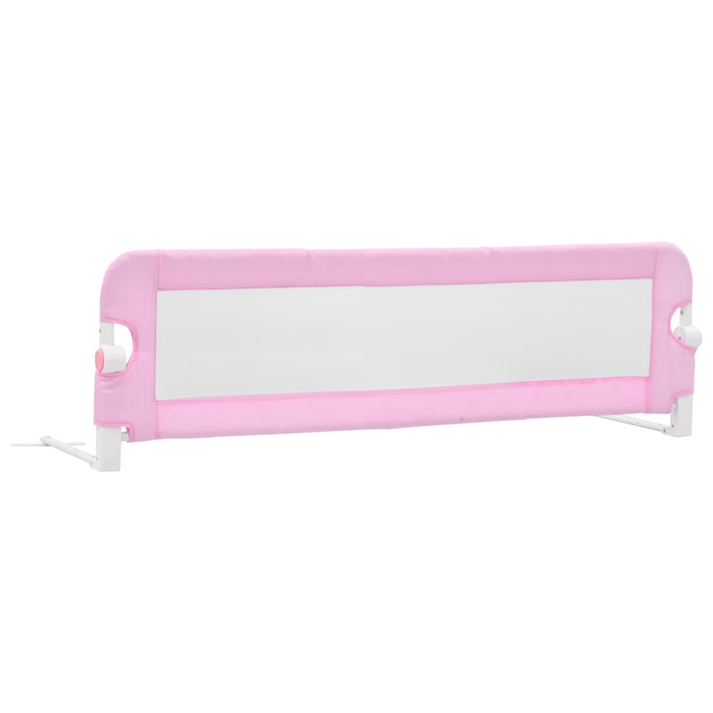 sengegelænder til barneseng 120 x 42 cm polyester pink