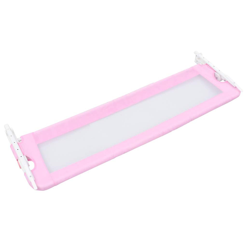 sengegelænder til barneseng 120 x 42 cm polyester pink