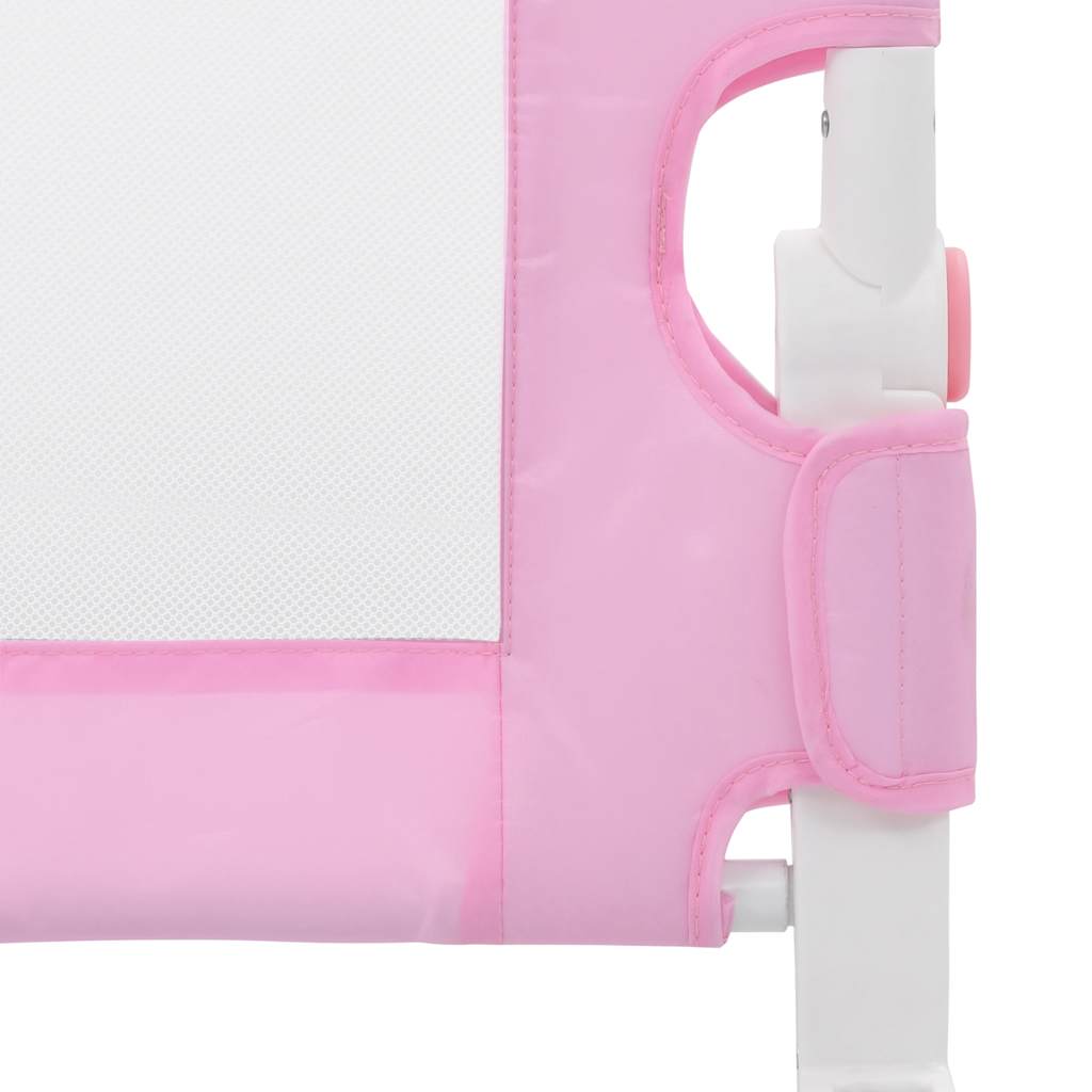 sengegelænder til barneseng 180 x 42 cm polyester pink