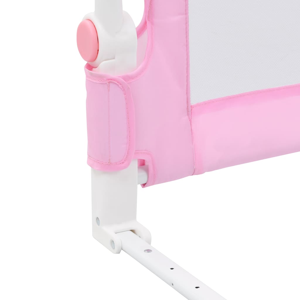 sengegelænder til barneseng 180 x 42 cm polyester pink