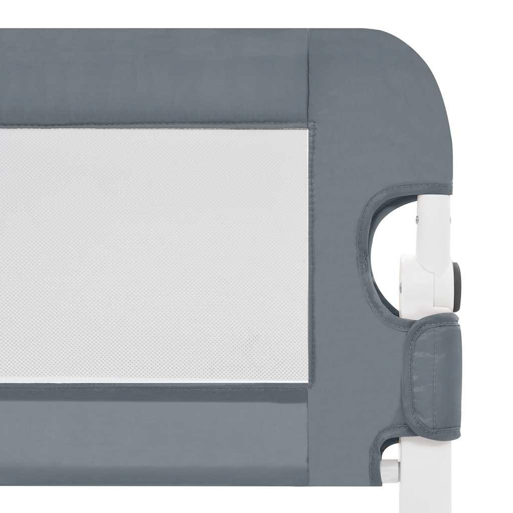 sengegelænder til barneseng 120 x 42 cm polyester grå