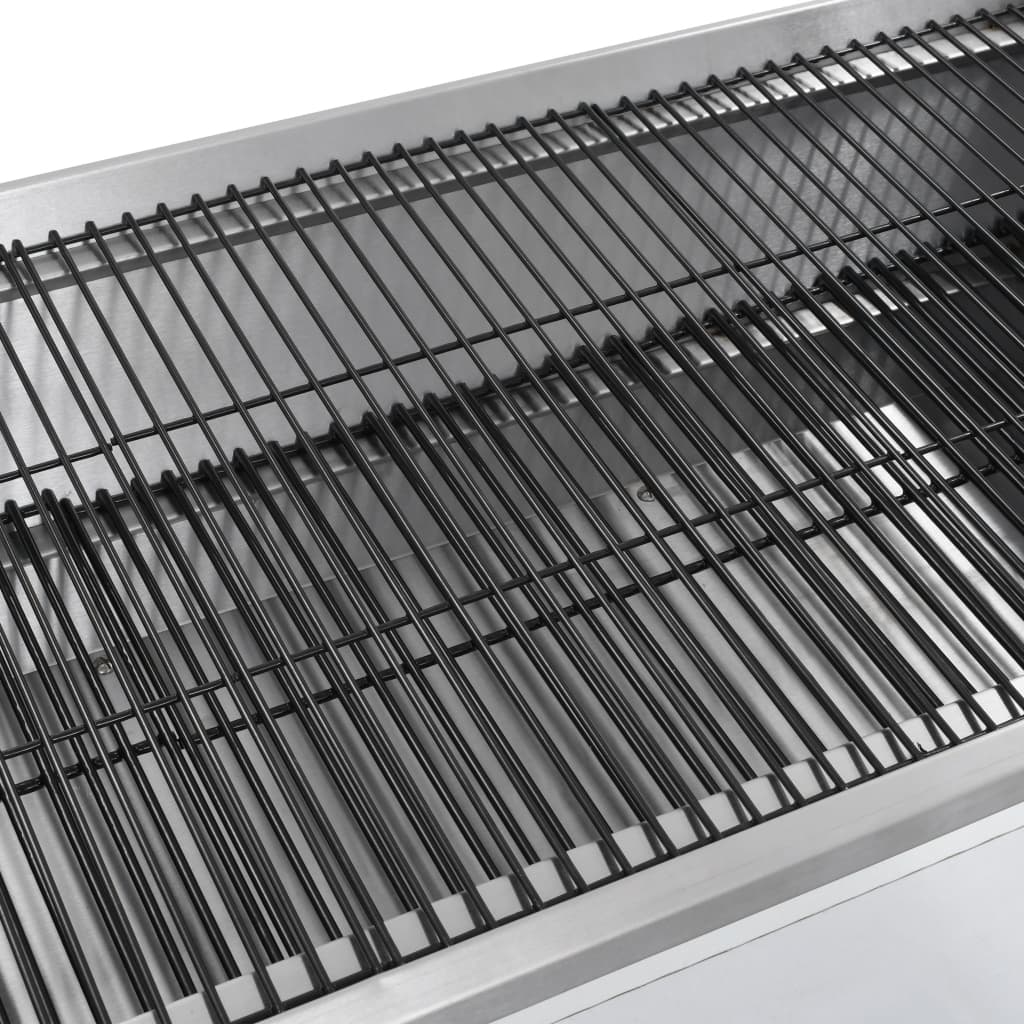 elektrisk grill med rotisserie rustfrit stål