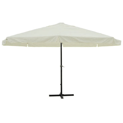 parasol 500 cm aluminium hvid