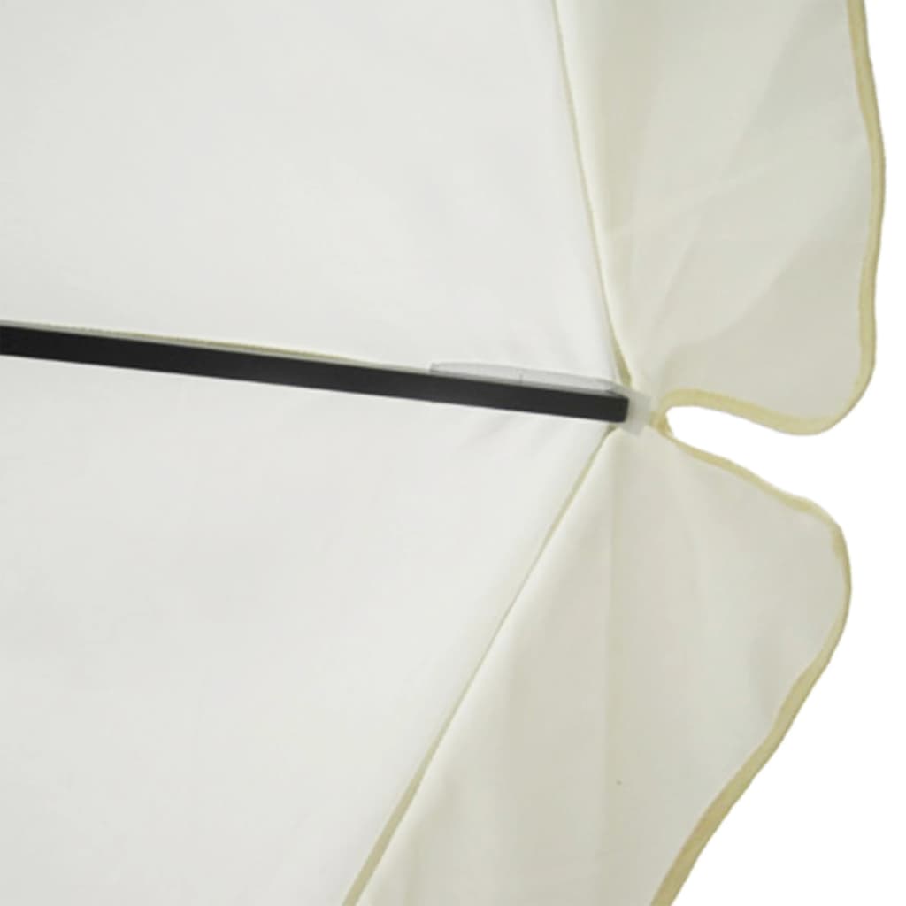 parasol 500 cm aluminium hvid