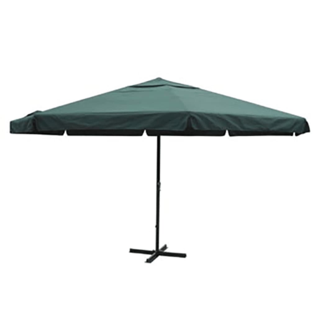parasol 500 cm aluminium grøn