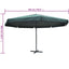 parasol 500 cm aluminium grøn