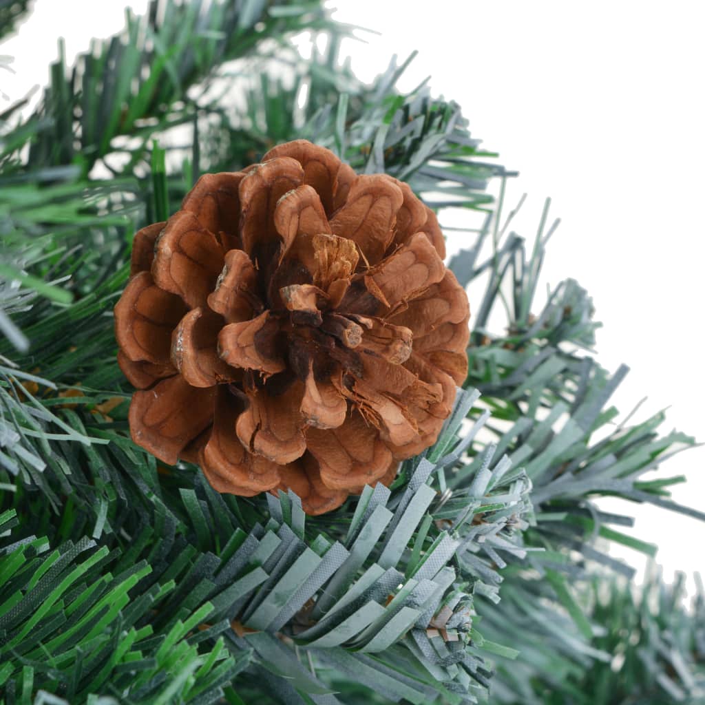 kunstigt juletræ med grankogler 180 cm